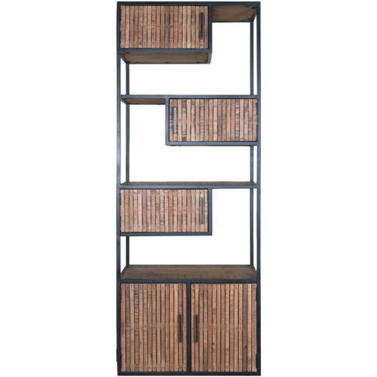 Schrank Loek 210 x 80 cm – Braunes Mangoholz