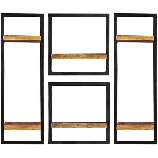 Wandregal-Set, 4-teilig