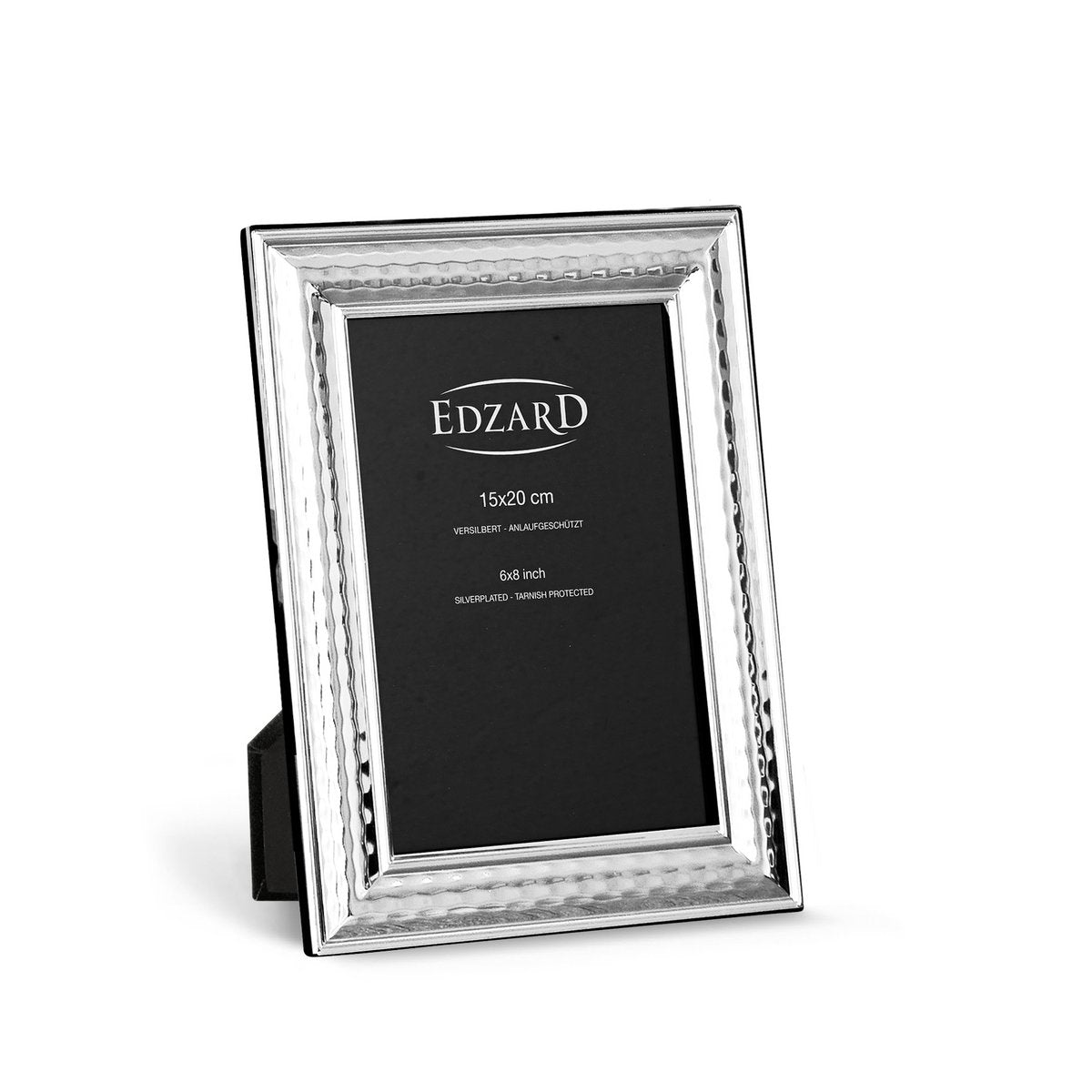 EDZARD Fotorahmen Urbino für Foto 15 x 20 cm, edel versilbert, anlaufgeschützt, mit 2 Aufhängern