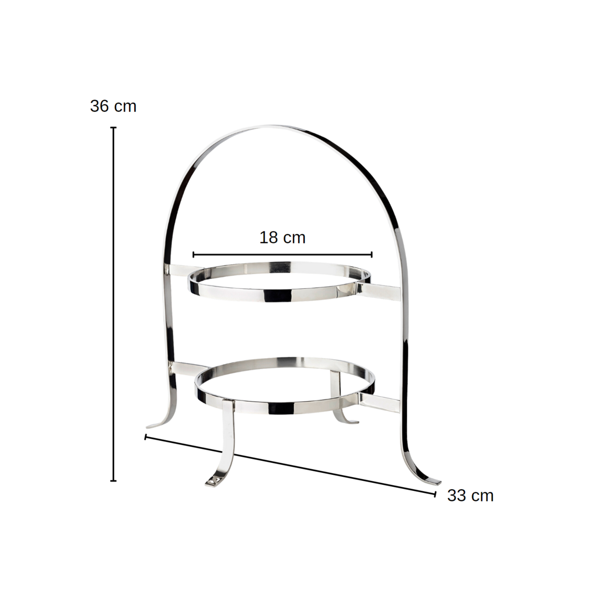 Etagere Sina für 2 Teller H 33 cm