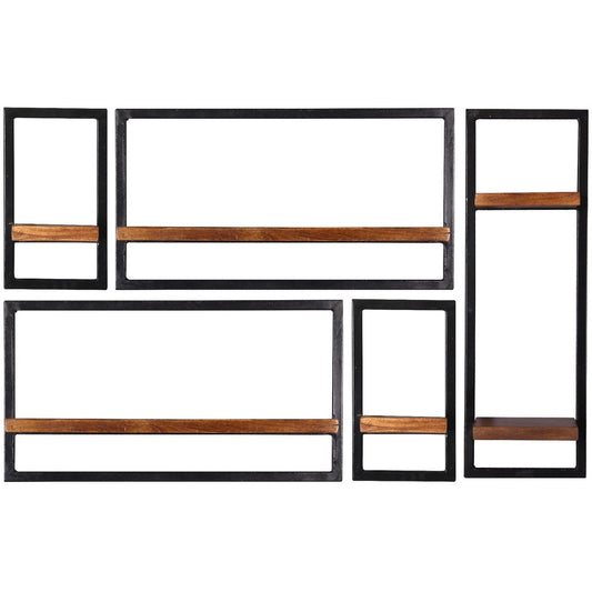 Wandregal-Set, 5-teilig