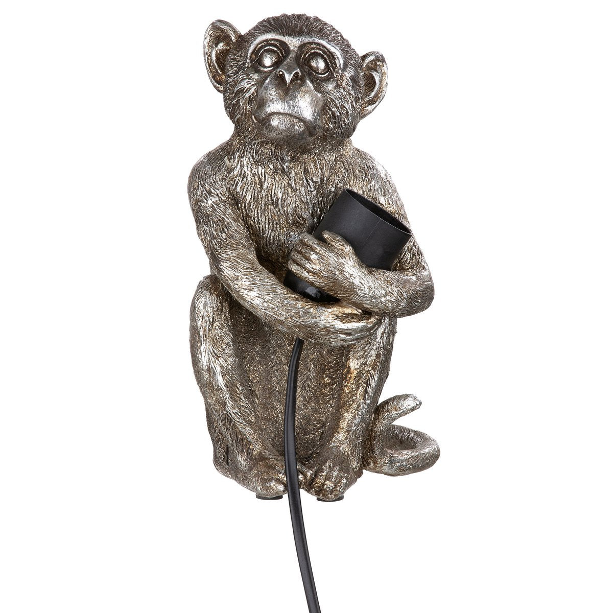 Poly Lampe "Monkey" ant.silber