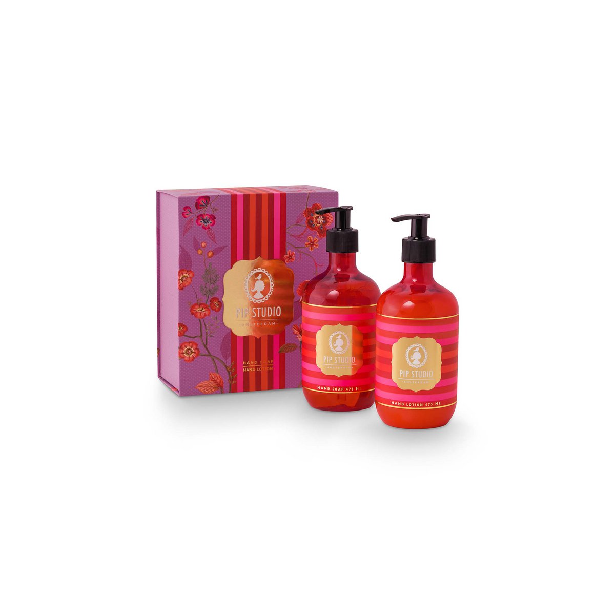 Geschenkset Handseife & Handlotion Teeblätter 2x475ml