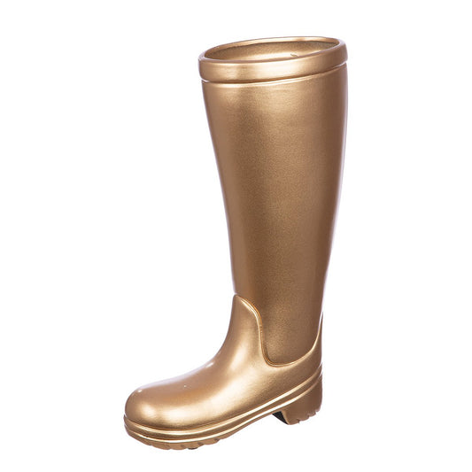 Schirmständer Stiefel Stiefel goldfarben, H.45 cm