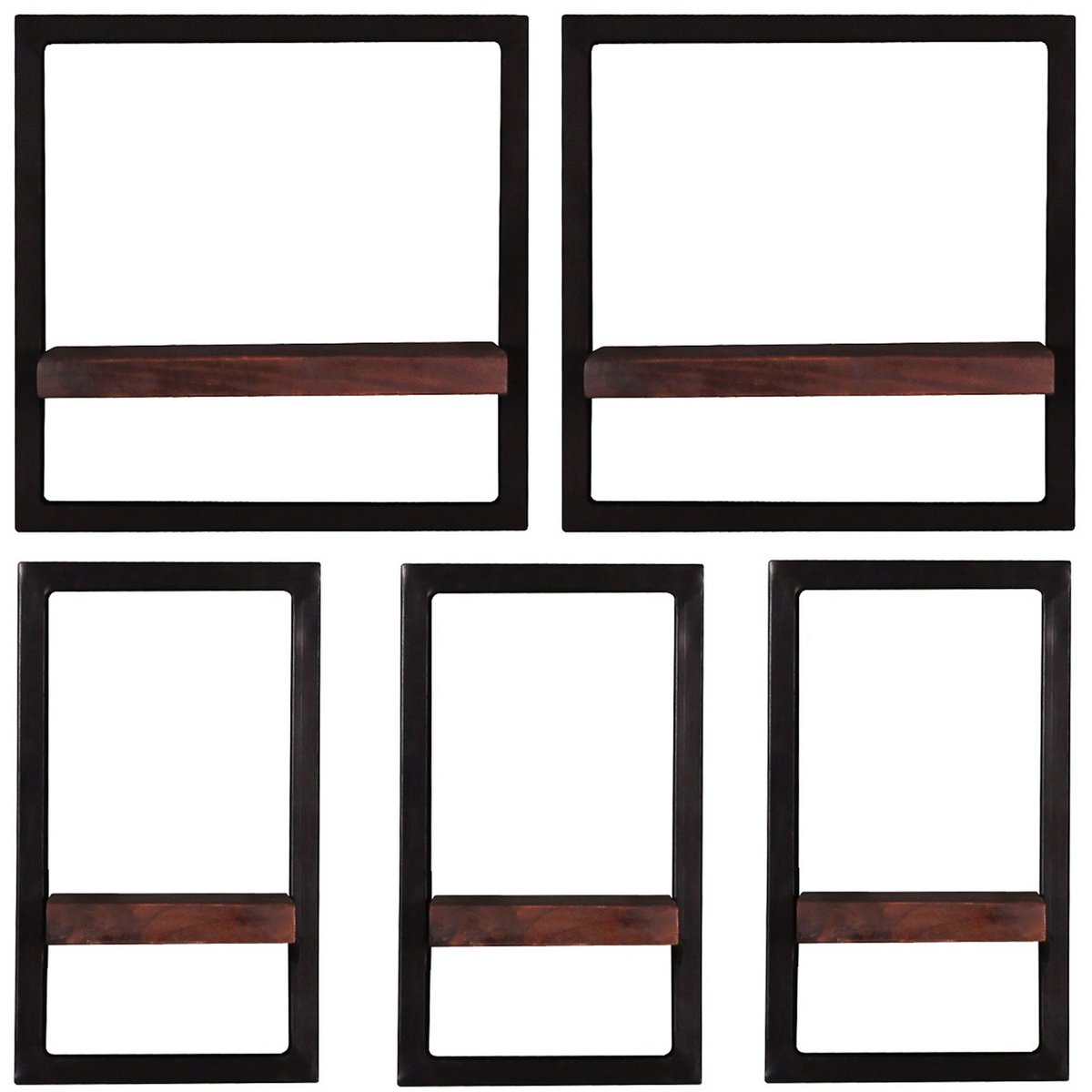 Wandregal-Set, 5-teilig