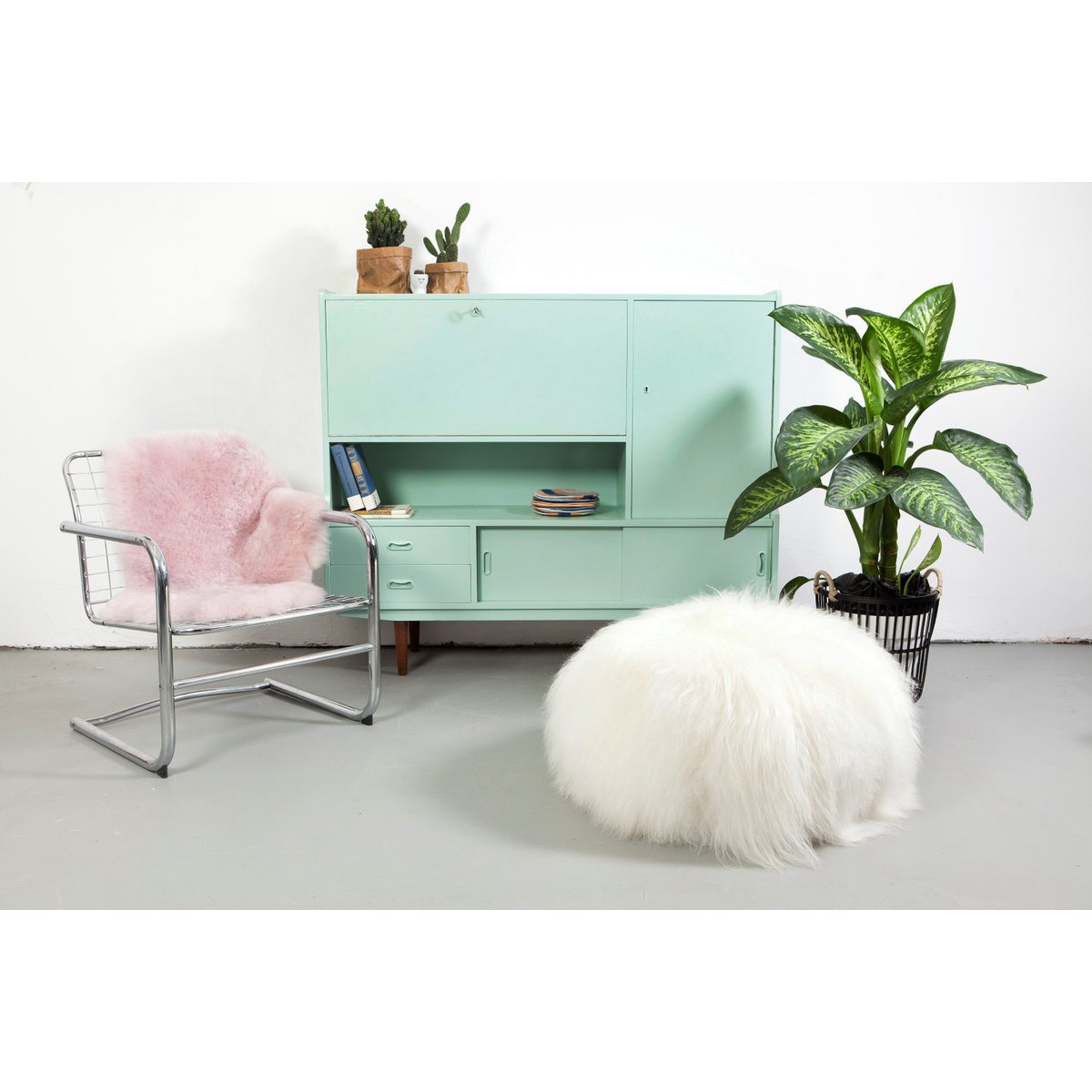 SHEEPSKIN ISLANDIC SHORT PINK 90-110cm